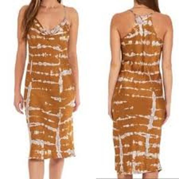 YFB (Revolve) Sweetie Midi Satin Slip Dress YOUNG FABULOUS & BROKE Size XS - Picture 1 of 5